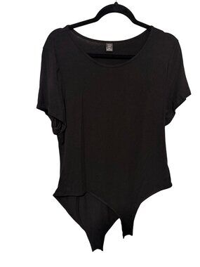 Shein Bodysuit Black Short Sleeve Womans 2X
